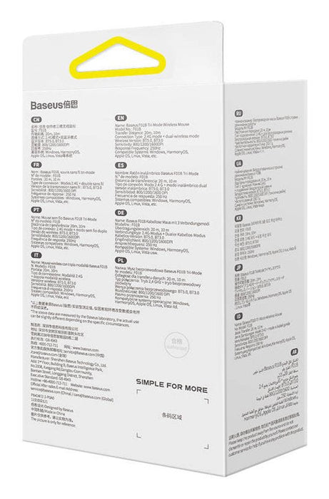 Baseus F01b Tri-Mode Wireless Mouse, Grey