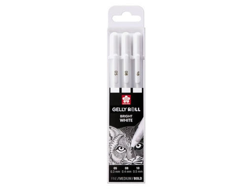 EAN 8712079409319 - Sakura POXPGBWH3C bolígrafo de gel Multi Bolígrafo de gel con tapa Blanco 3 pieza(s) imagen 1