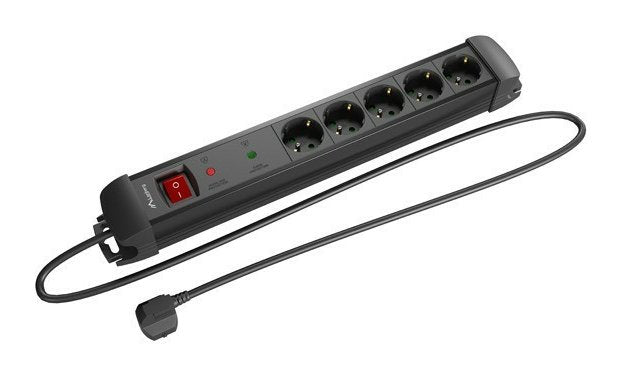 EAN 5901969439823 - Lanberg SP1-05F-0500-BK base múltiple 5 m 5 salidas AC Interior Negro imagen 3