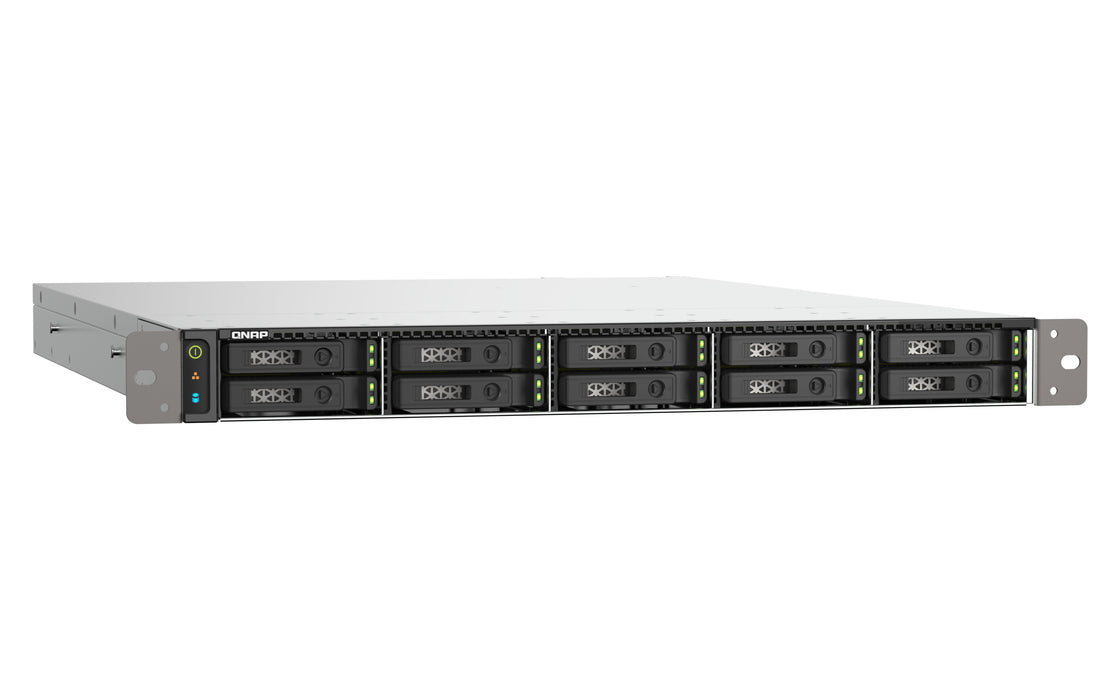 EAN 4711103082126 - QNAP TS-h1090FU NAS Bastidor (1U) EPYC 7232P 64 GB DDR4 0 TB QuTS hero Negro, Gris imagen 3