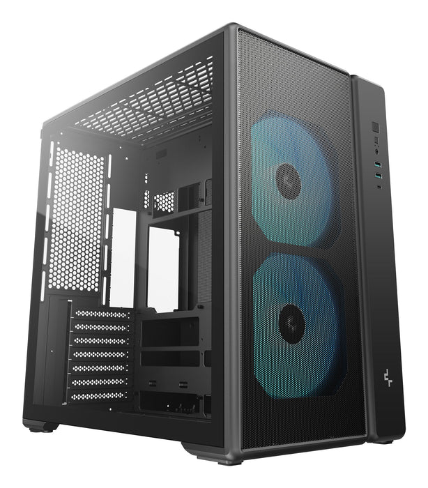 Deepcool Cg590 Mesh 2f Micro Atx Midi Tower Case, Black