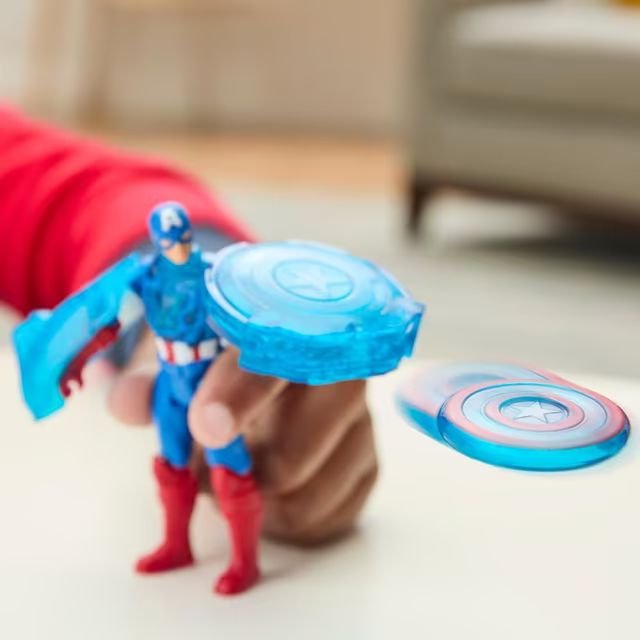 EAN 5010996283887 - Marvel Avengers Epic World of Action Captain America Shield-Shot Cycle imagen 4