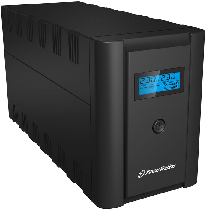 EAN 4260074976434 - PowerWalker VI 1200 LCD/IEC sistema de alimentación ininterrumpida (UPS) Línea interactiva 1,2 kVA 600 W  imagen 2