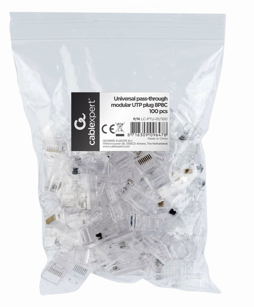EAN 8716309096478 - Gembird LC-PTU-01/100 conector 8P8C RJ45 Transparente imagen 1