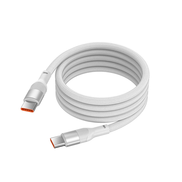 Cable Ultrarrápido Usb Tipo C A Usb Tipo C - 1 M · Magnético · Blanco