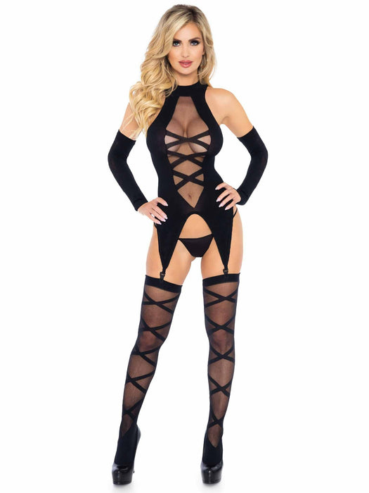 EAN 0714718504896 - Leg Avenue 89128_00122 conjunto de ropa interior y bodi Negro imagen 3