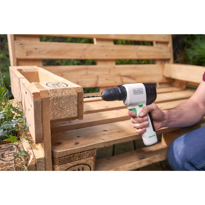 EAN 5054905301002 - Black & Decker REVDD12C-QW taladro Sin llave 880 g Blanco imagen 11