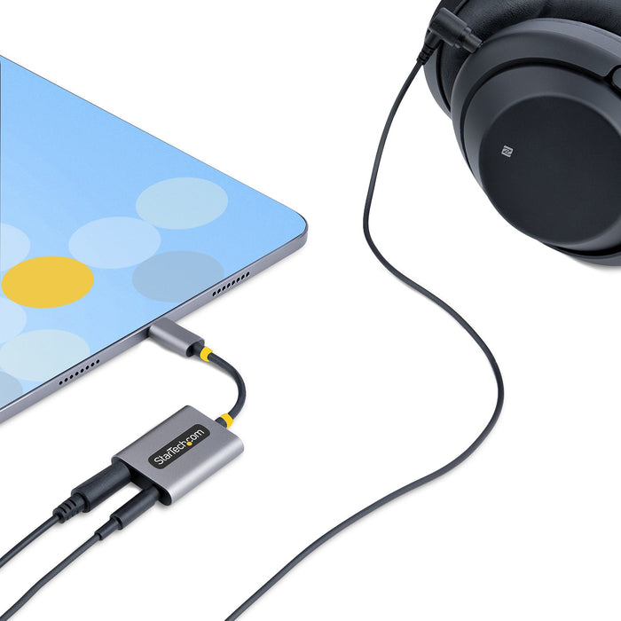EAN 65030897594 - StarTech.com USBC-AUDIO-SPLITTER divisor de audio Gris imagen 8