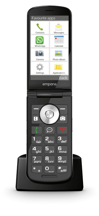 EAN 9005613168780 - Emporia emporiaTOUCHsmart.3 8,81 cm (3.47") 150 g Negro Teléfono para personas mayores imagen 18