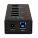 EAN 0065030854634 - StarTech.com ST4300U3C3 hub de interfaz USB 3.2 Gen 1 (3.1 Gen 1) Type-B 5000 Mbit/s Negro imagen 3