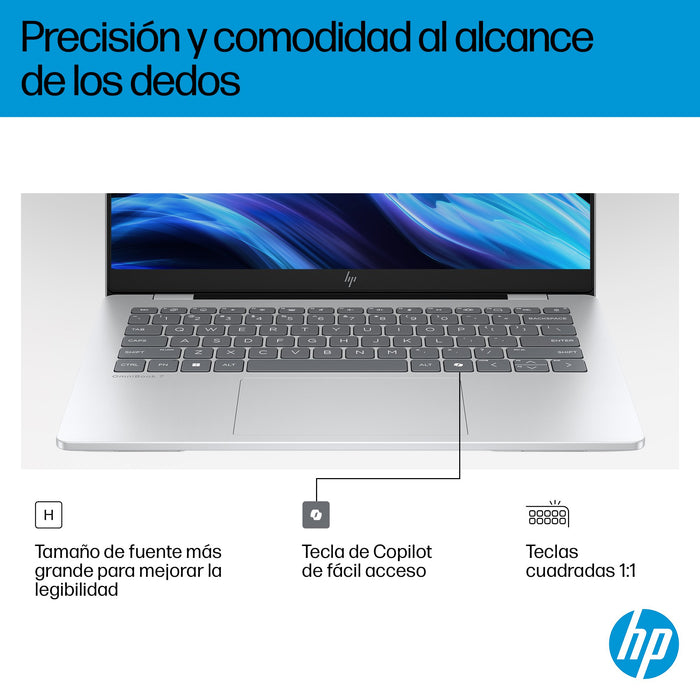 EAN 0199251192395 - HP OmniBook 7 AI 14-fr0012ns Intel Core Ultra 5 225U Portátil 35,6 cm (14") 2K 16 GB LPDDR5-SDRAM 1 TB SS imagen 10
