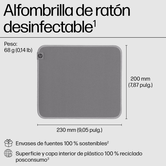 EAN 0197498446776 - HP 105 Sanitizable Mouse Pad Gris imagen 2