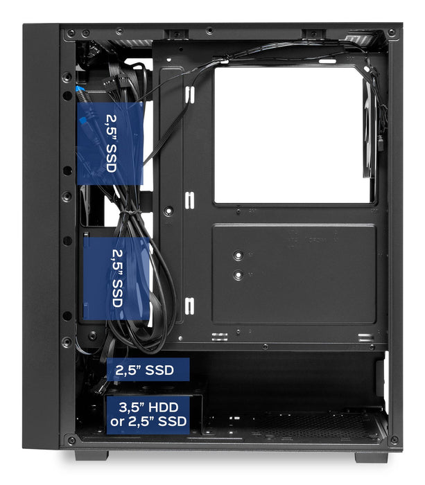 EAN 8436617921308 - UNYKAch UK121805 carcasa de ordenador Negro imagen 7