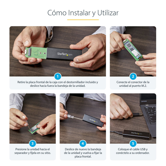 Startech.Com Caja Externa Disco Ssd M.2 Ngff Con Uas Usb 3.0
