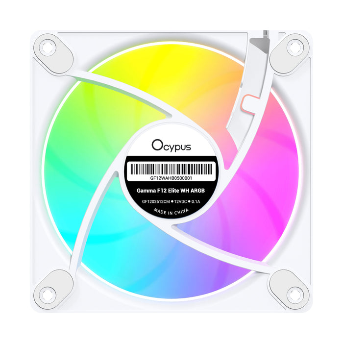 Ventilador Pc Ocypus Gamma F12 Elite Argb Gamma-F12-Wh3am01e-Gl