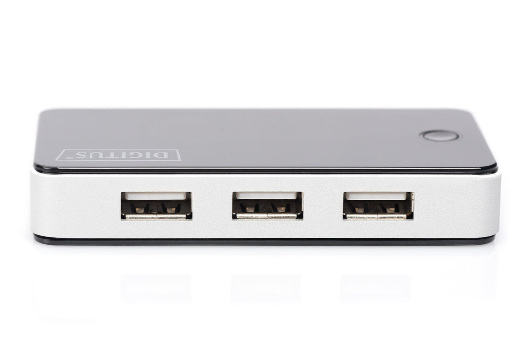EAN 4016032318859 - Digitus DA-70222 hub de interfaz 480 Mbit/s Negro, Plata imagen 3