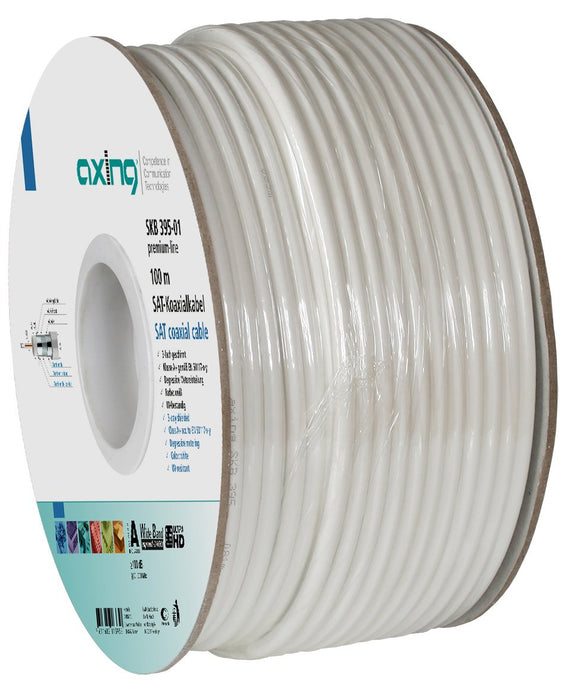 Axing Koaxialcable 100m Spule Skb 395-01 3fach Geschirmt