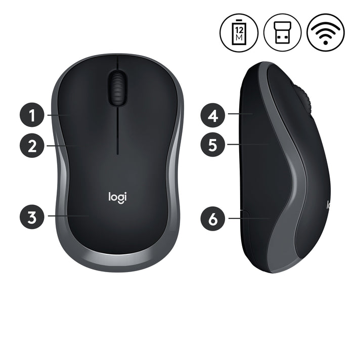EAN 5099206027282 - Logitech 910-002238 ratón Oficina Ambidextro RF inalámbrico Óptico 1000 DPI imagen 4
