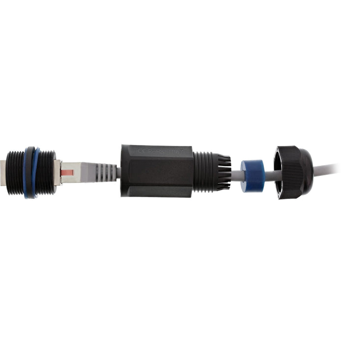 Acoplamiento Inline Cat.6, Resistente Al Agua Ip67, 2x Rj45 F/F, 1:1