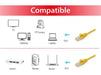 EAN 4015867172773 - Equip 625463 cable de red Amarillo 0,25 m Cat6 U/UTP (UTP) imagen 3
