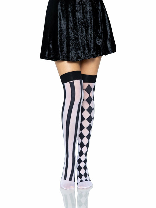 EAN 0714718450797 - Leg Avenue 6120_00722 pantis y media Negro, Blanco imagen 5