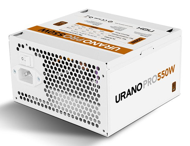 EAN 8436587976056 - NOX Urano PRO White 550W Bronze unidad de fuente de alimentación ATX Blanco imagen 2