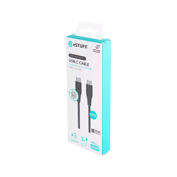 EAN 5715328134683 - eSTUFF ES604280 cable USB USB 2.0 2 m USB C 60 W Negro imagen 3