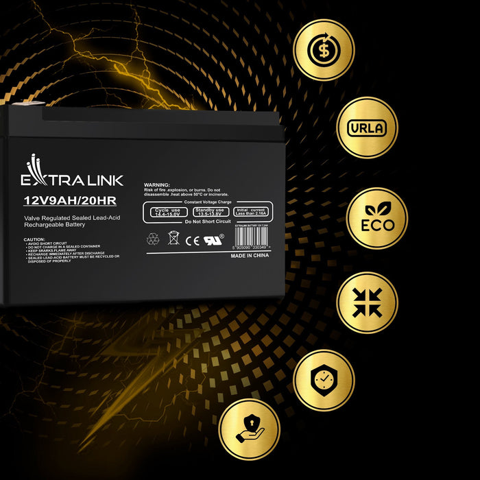 Extralink Akumulator Battery Accumulator Agm 12v 9ah Sealed Lead Acid (Vrla)