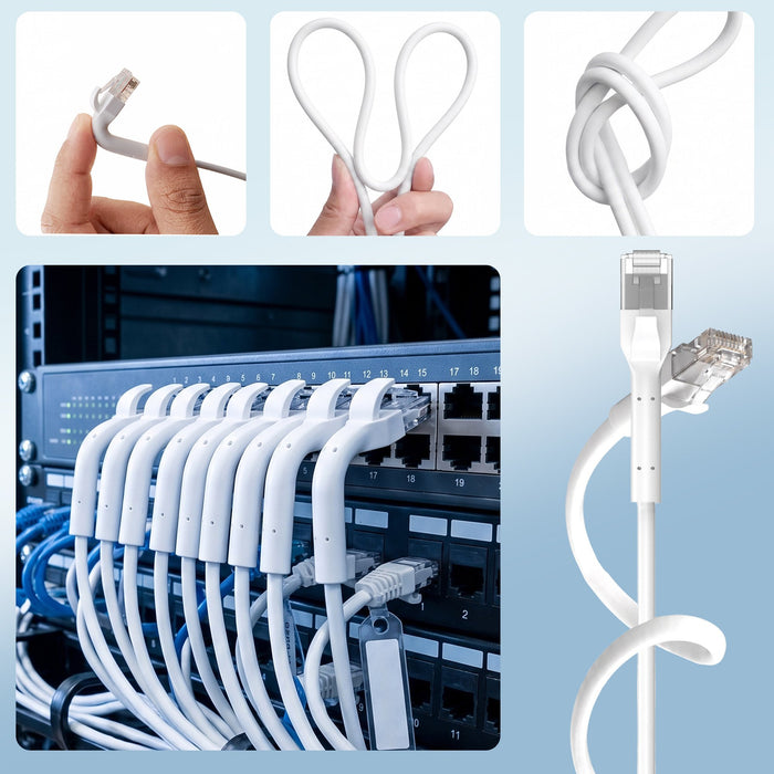 EAN 5906168638978 - Extralink Kat.6A U/FTP 1m 1Gbps Biały | Patchcord LAN | Miedź Kabel sieciowy skrętka, łamana końcówka (EX imagen 10