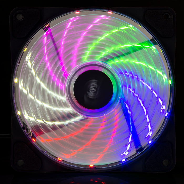 EAN 5901720136107 - Akyga AW-12D-LED sistema de refrigeración para ordenador Carcasa del ordenador Ventilador 12 cm Negro imagen 4