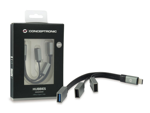 EAN 4015867205082 - Conceptronic HUBBIES01G hub de interfaz USB 3.2 Gen 2 (3.1 Gen 2) Type-C 5000 Mbit/s Gris imagen 2