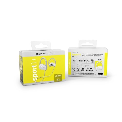 Auriculares Inalámbricos Deportivos Energy Sistem Sport 1+ - Bt 5.1 · Microfono · Blanco