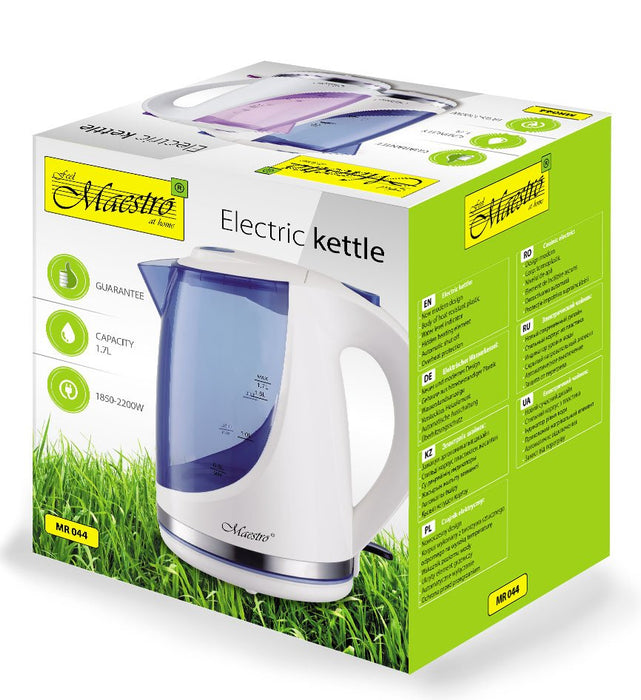 EAN 4820096552711 - Feel Maestro MR044 blue tetera eléctrica 1,7 L 2200 W Azul, Blanco imagen 5