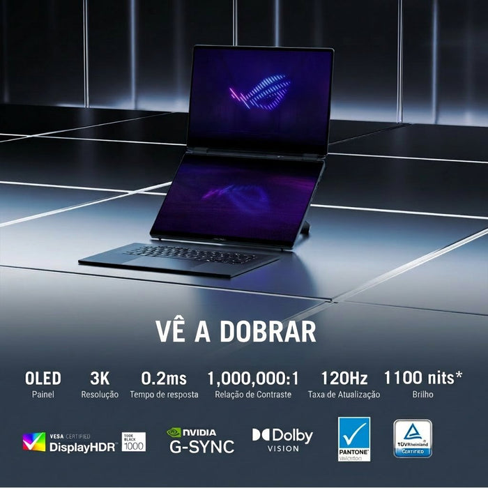 Portátil Asus Rog Zephyrus Duo Gx651ar 2x16" Ultra 9 386h 3