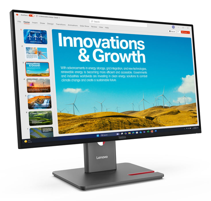 EAN 0198156544872 - Lenovo ThinkVision P24QD-40 pantalla para PC 60,5 cm (23.8") 2560 x 1440 Pixeles Quad HD LCD Negro imagen 3