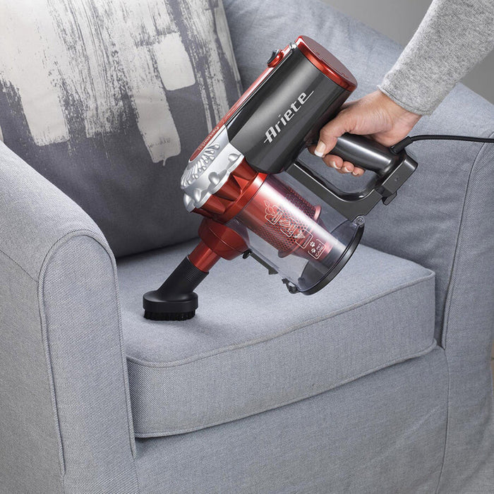 EAN 8003705116948 - Ariete 2761/10 Aspiradora escoba 2 en 1 Corriente alterna Secar HEPA Sin bolsa 1 L 600 W Rojo imagen 5