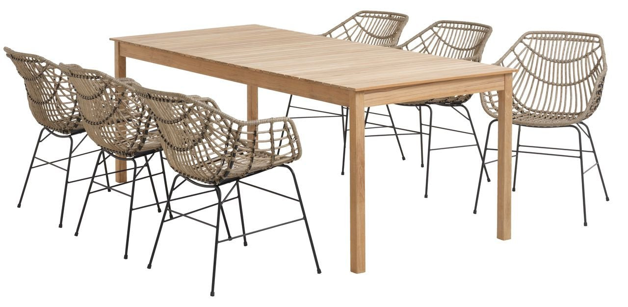 Silla  Jysk  Ilderhuse Natural (2 Piezas)