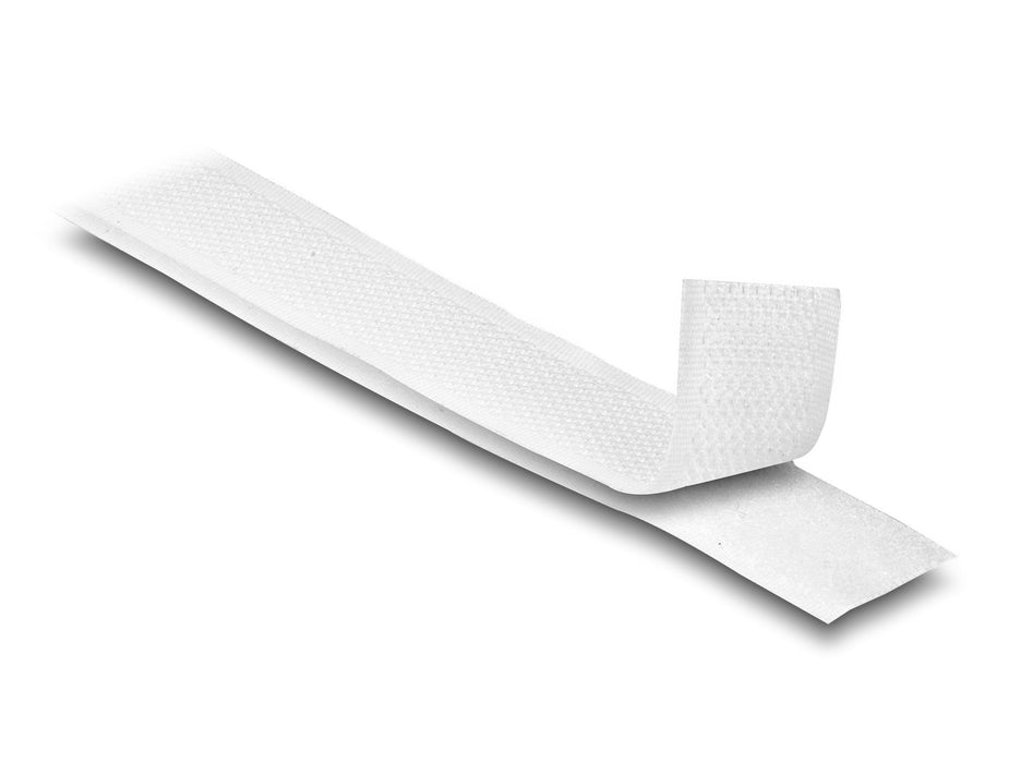Delock 20918 Cinta De Gancho Y Bucle De Alta Resistencia La 1 M X An 20 Mm Blanco