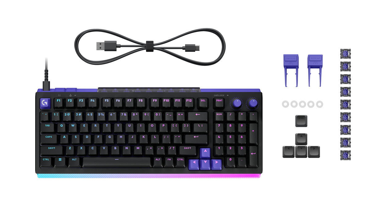 Teclado Logitech G512 X 98 Magnético Compacto Con Switches Dual Swap Y Rgb Lightsync