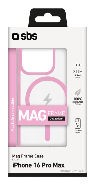 EAN 8018417482434 - SBS TEMAGCOLIP1667PP funda para teléfono móvil 17,5 cm (6.9") Rosa, Transparente imagen 2