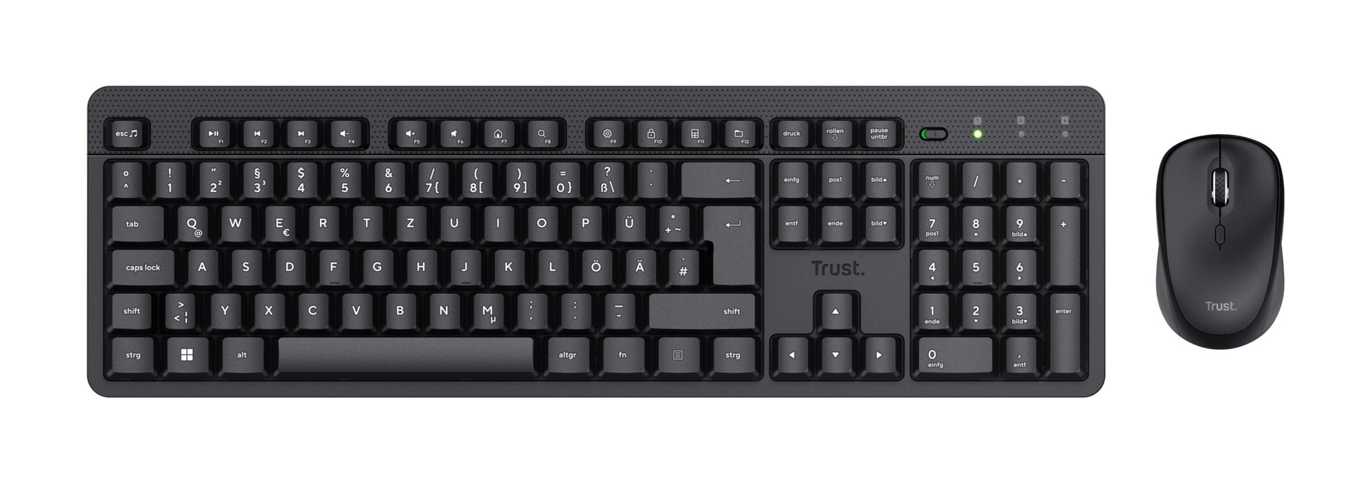 Trust Tkm-360 - Tastatur-Und-Raton-Set - De Schwarz (B2b Brown Box")