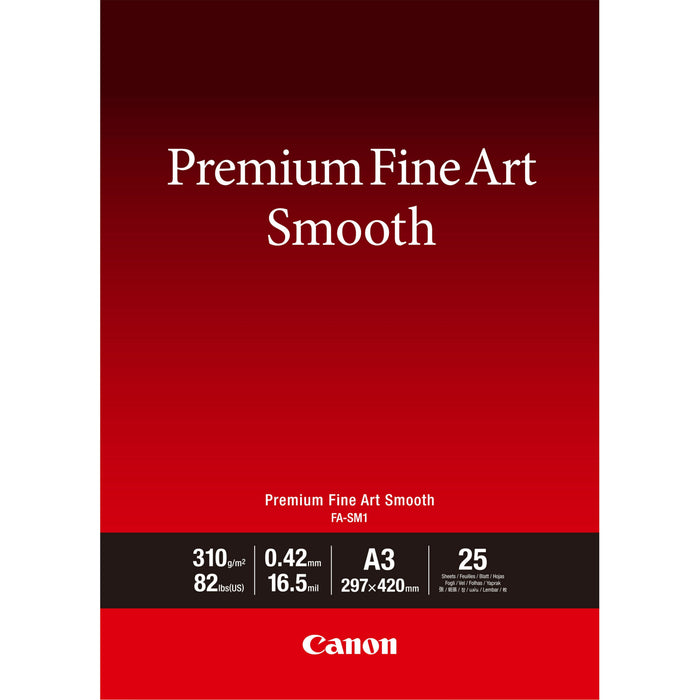 Fotopapel Fa-Sm1 Premium Fine Art Smooth - A3 - 25 Blatt