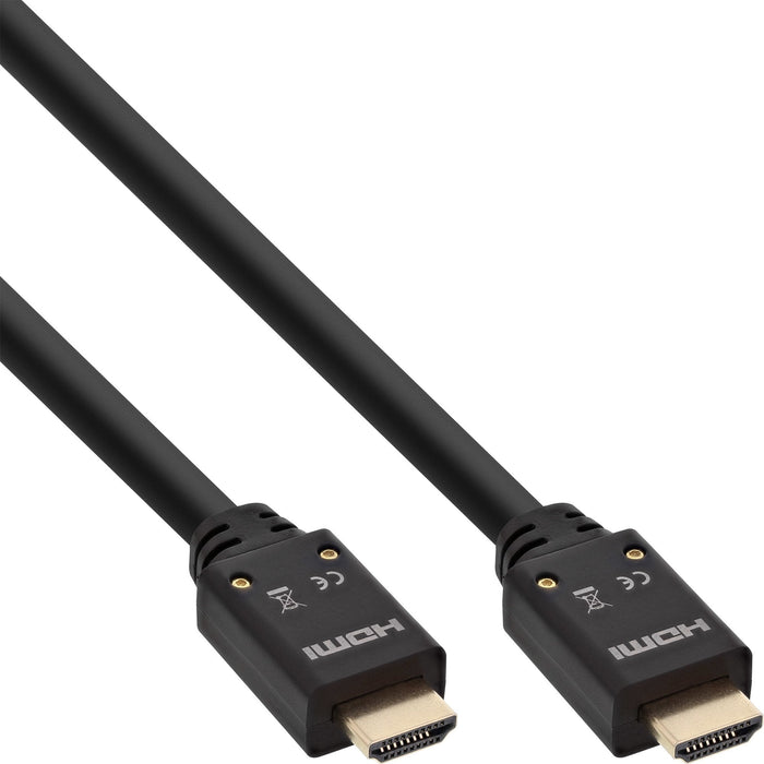 Cable Hdmi Activo De Inline Con Ethernet, 4k2k, M/M, Negro, Contactos Dorados, 15 M
