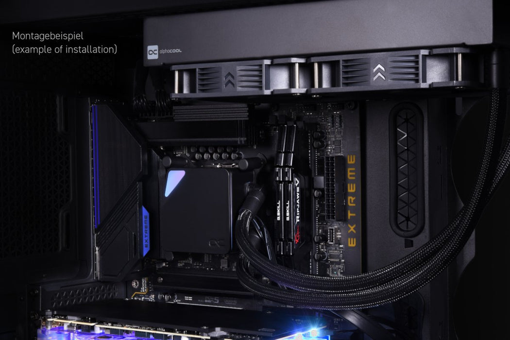 EAN 4250197130530 - Alphacool Core Ocean T38 AIO 280mm Procesador Sistema de refrigeración líquida todo en uno 14 cm Negro 1  imagen 7