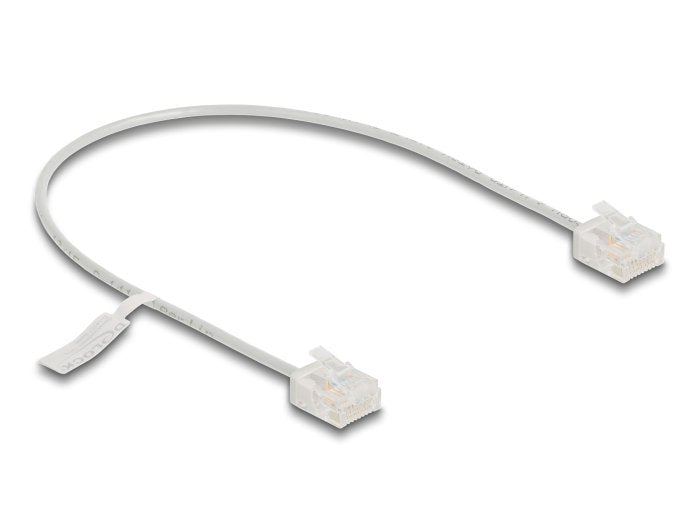 Delock Rj45 Cable De Red Cat.6 Utp Ultra Slim 0,3 M Gris Con Kurzen Machon