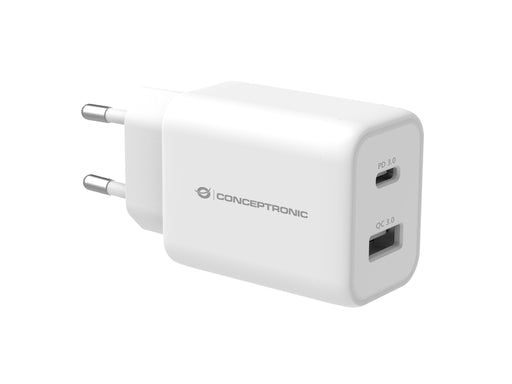 EAN 4015867227527 - Conceptronic ALTHEA11W cargador de dispositivo móvil Universal Blanco Corriente alterna Carga rápida Inte imagen 1