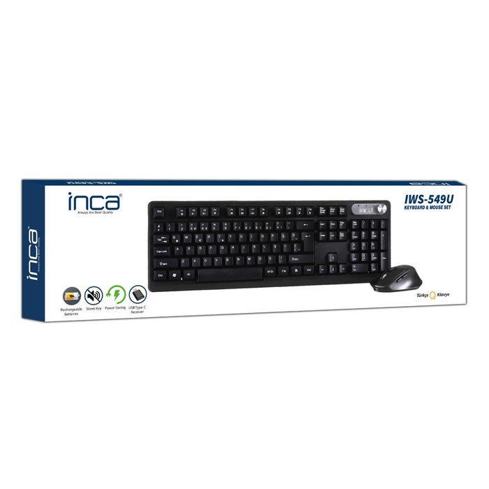 EAN 8681949011528 - Inca IWS-549U teclado Ratón incluido Oficina RF inalámbrica + USB Negro imagen 6