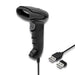 EAN 5901878508689 - Qoltec 50868 lector de código de barras Lector de códigos de barras portátil 1D/2D Laser Negro imagen 1