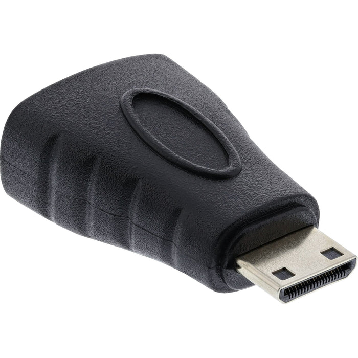 Adaptador Hdmi Inline Hdmi A Hembra A Hdmi C Macho 4k/60hz Negro/Dorado