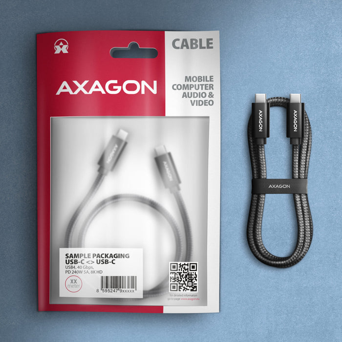 EAN 8595247909404 - Axagon cable USB USB4 Gen 3x2 0,5 m USB C Negro imagen 10